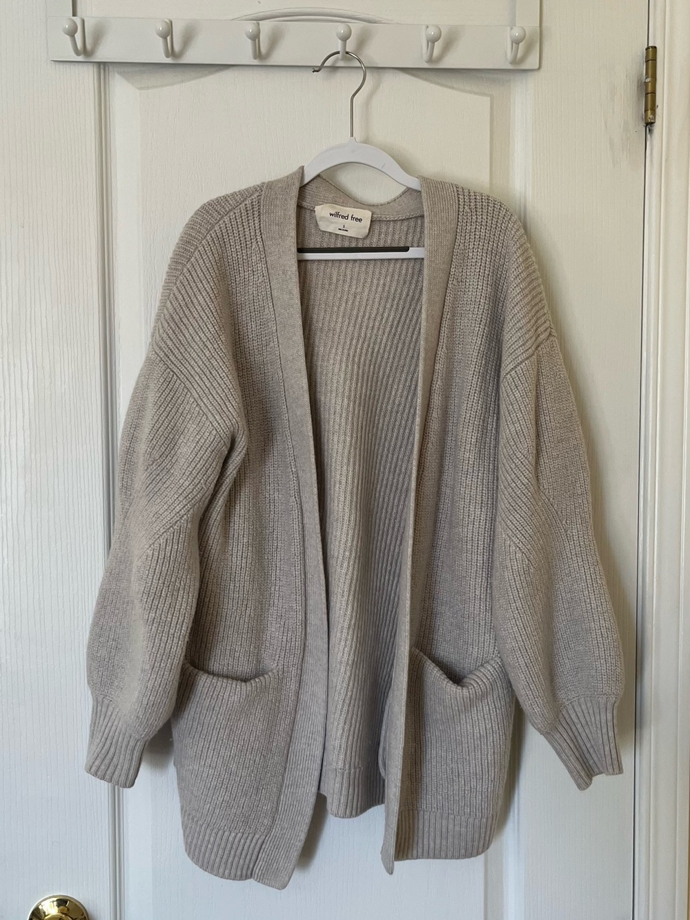 Wilfred Women's Open-Front Wool Cardigan
